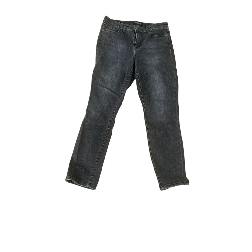 Judy Blue Jeans Womens 9/29 Boyfriend Fit Distressed Faded Black